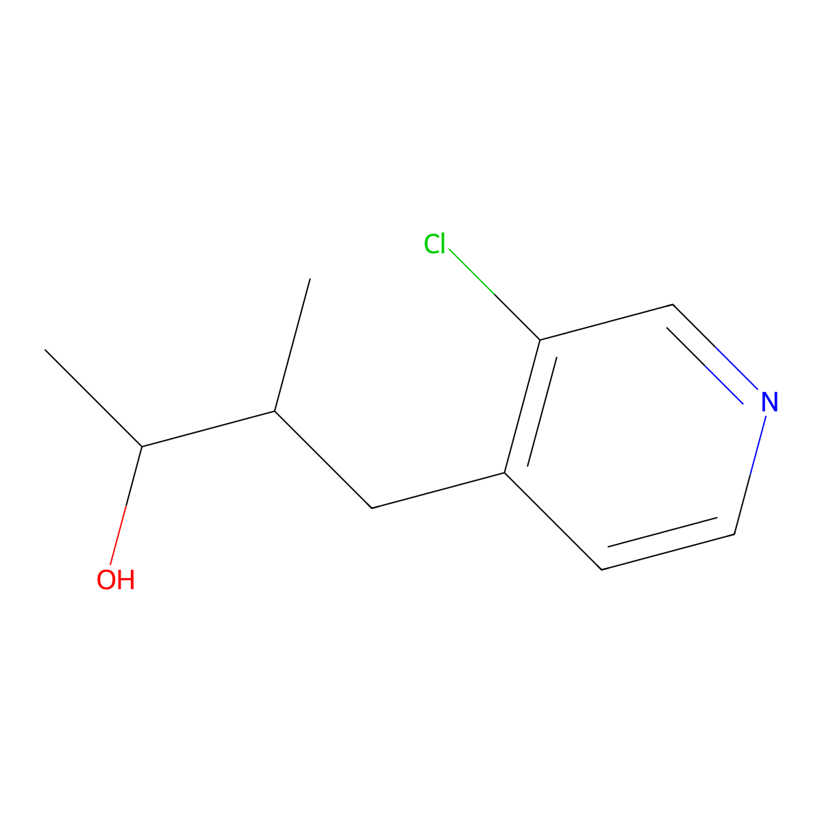 4-(3-Chloropyridin-4-yl)-3-methylbutan-2-ol molecular structure, CAS 1480354-10-6