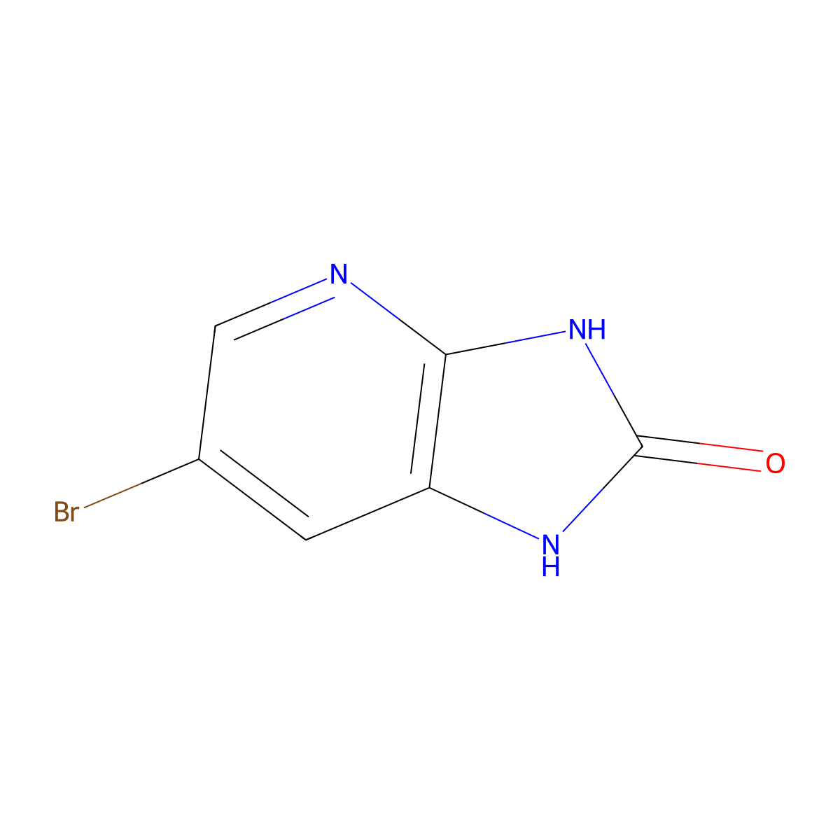 6-bromo-3H-imidazo[4,5-b]pyridin-2-ol molecular structure, CAS 148038-83-9
