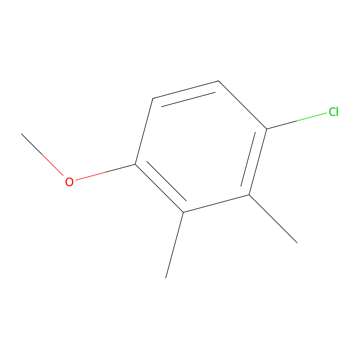 1-Chloro-4-methoxy-2,3-dimethylbenzene molecular structure, CAS 14804-26-3
