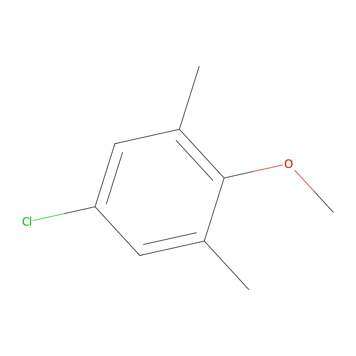 5-Chloro-2-methoxy-1,3-dimethylbenzene molecular structure, CAS 14804-27-4