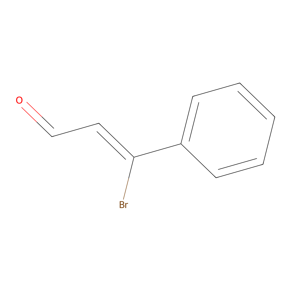 3-Bromo-3-phenylprop-2-enal molecular structure, CAS 14804-59-2