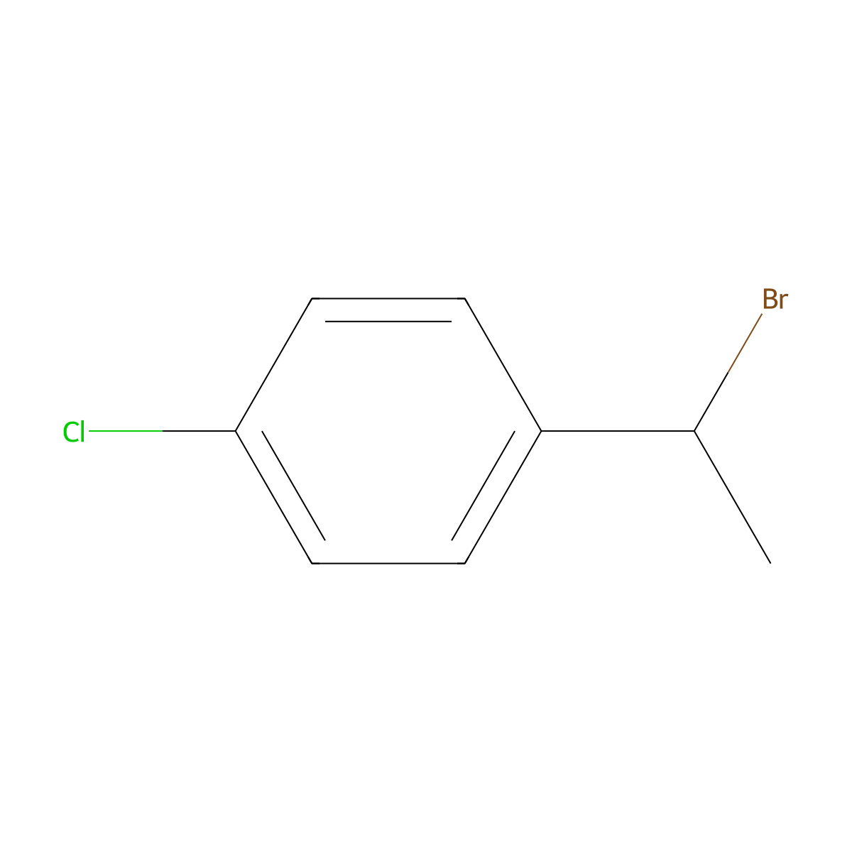1-(1-Bromoethyl)-4-chlorobenzene molecular structure, CAS 14804-61-6