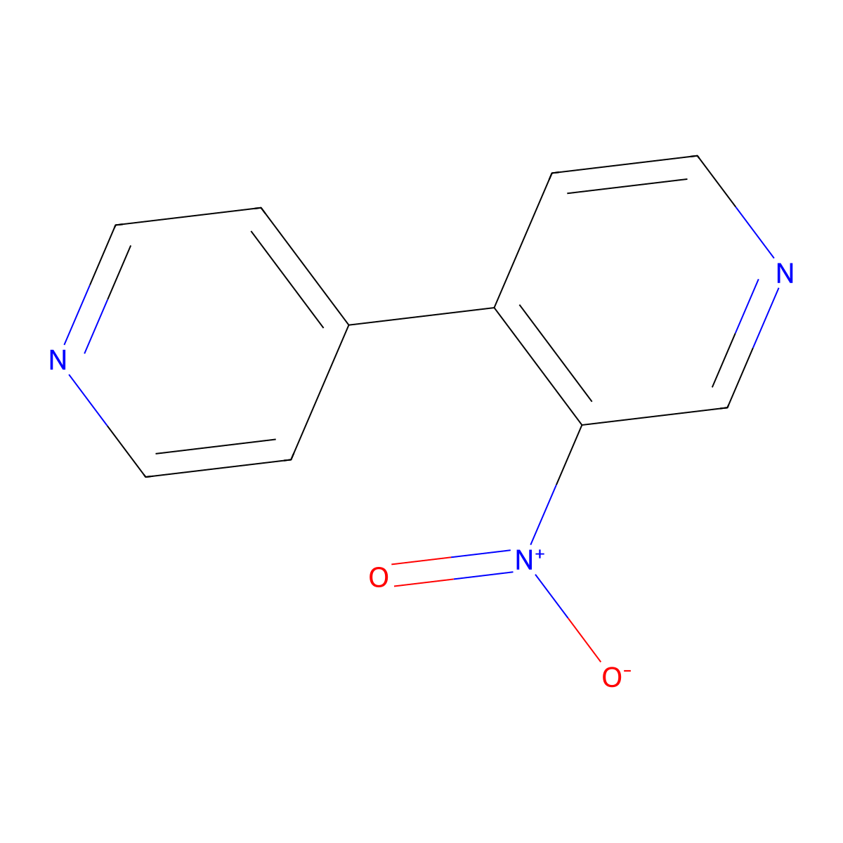 3-Nitro-4-(pyridin-4-yl)pyridine molecular structure, CAS 14804-92-3