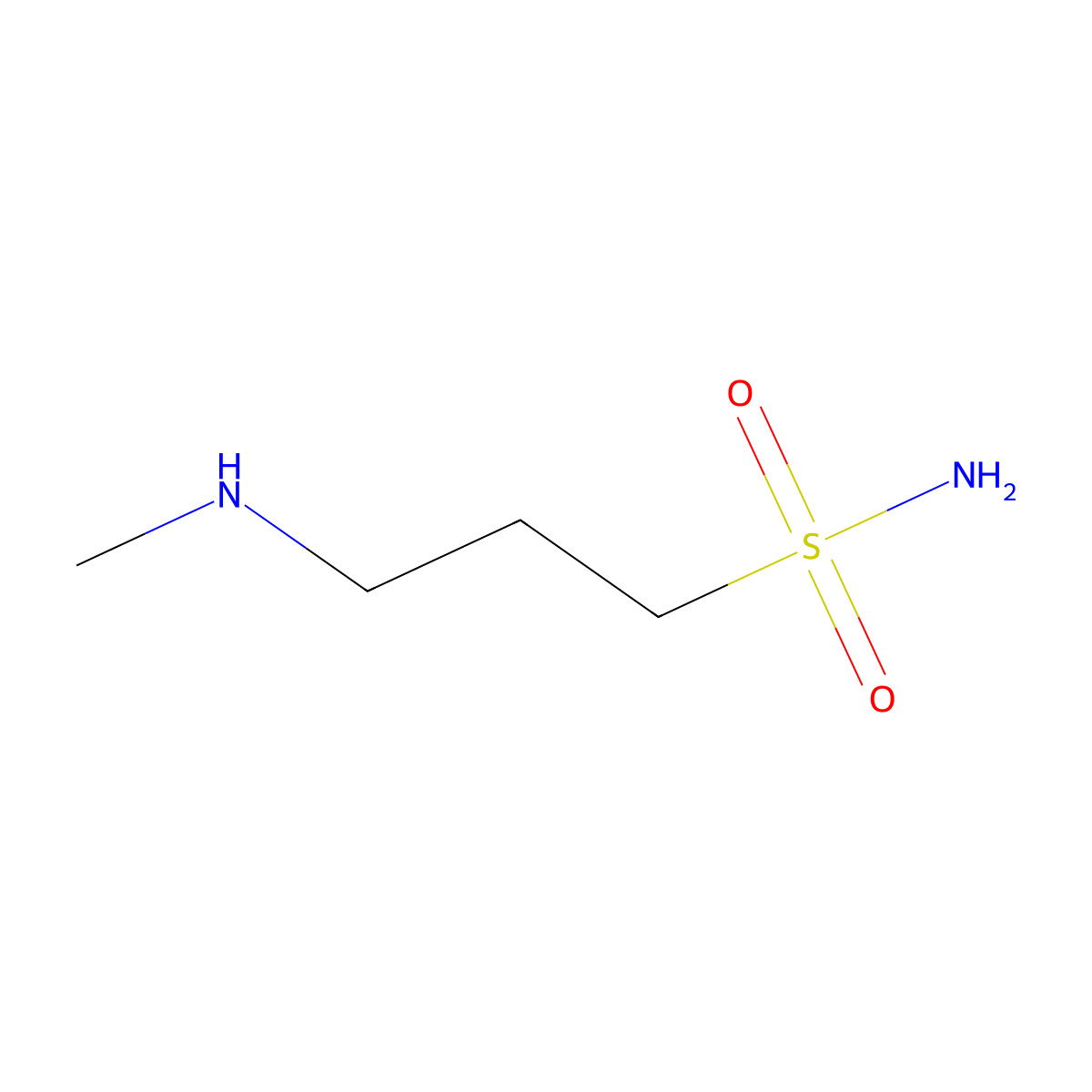 3-(Methylamino)propane-1-sulfonamide molecular structure, CAS 1480422-98-7