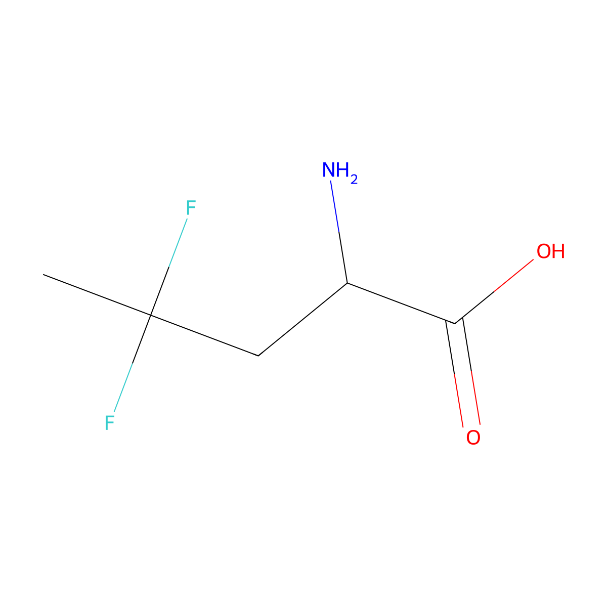 4,4-Difluoro-L-norvaline molecular structure, CAS 148043-97-4