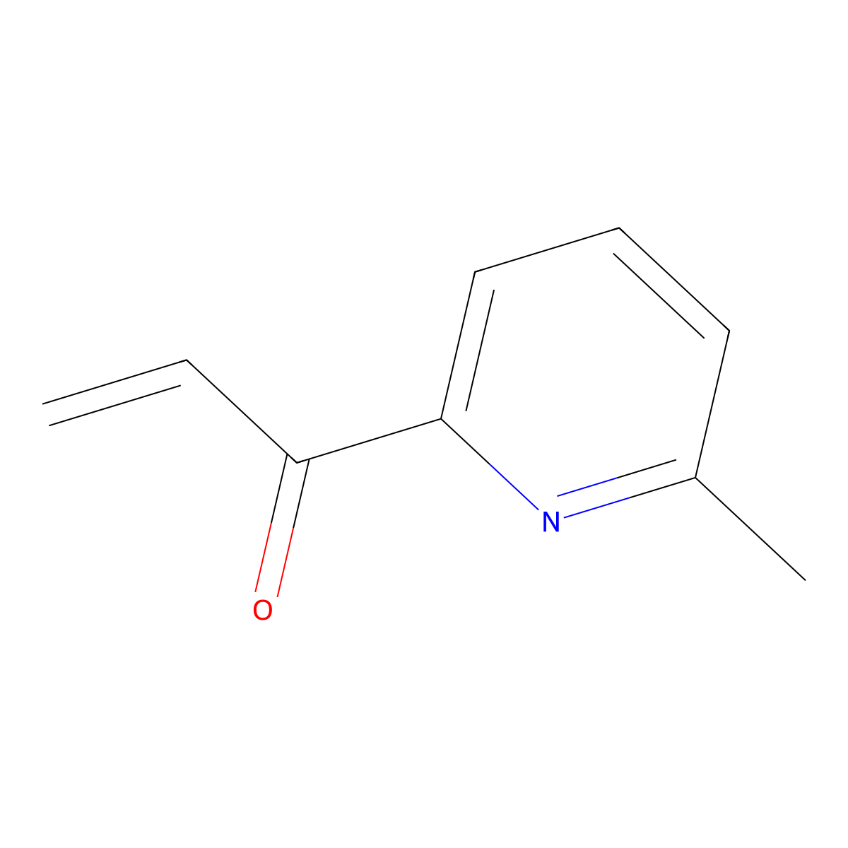 1-(6-Methylpyridin-2-yl)prop-2-en-1-one molecular structure, CAS 1480435-51-5