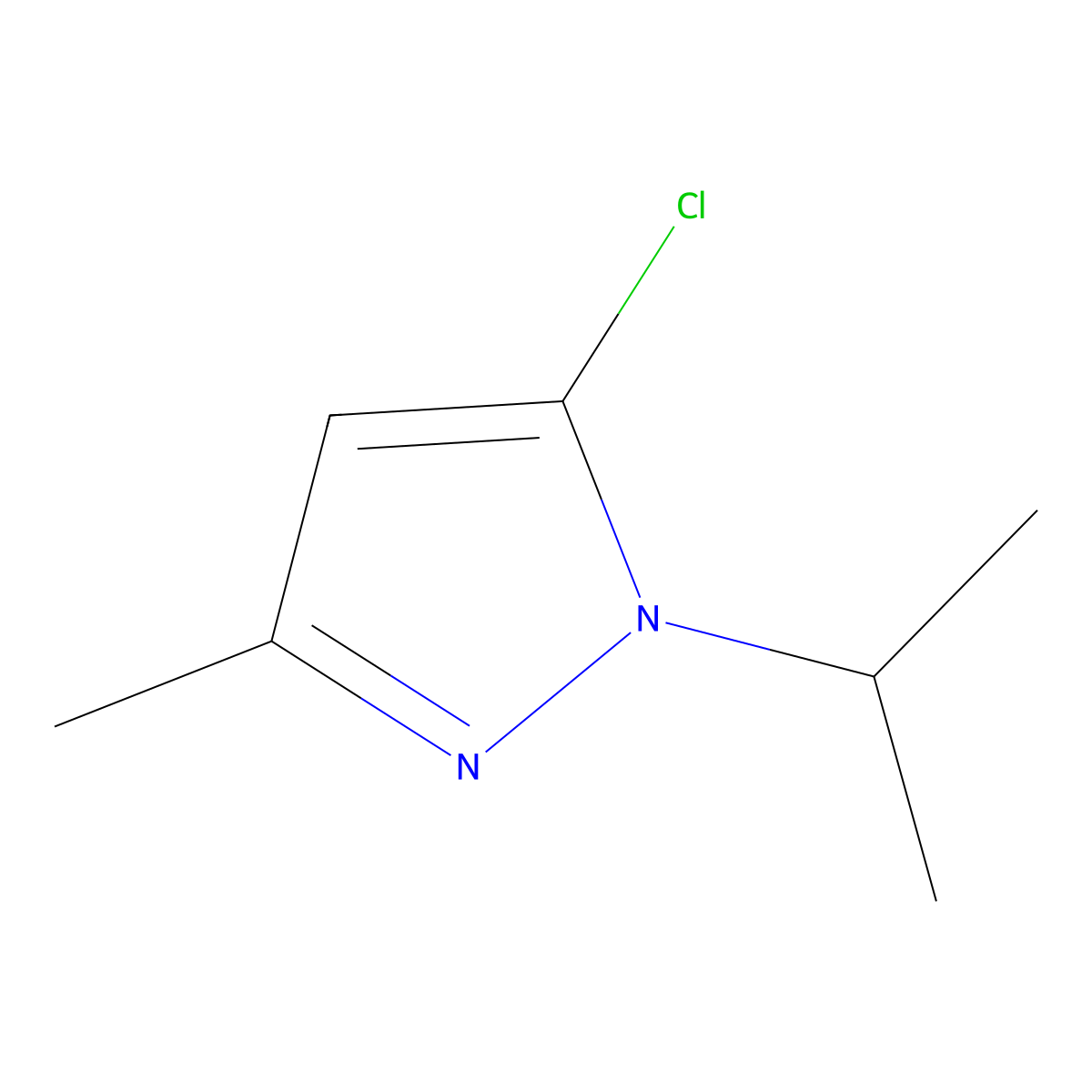5-Chloro-3-methyl-1-(propan-2-yl)-1h-pyrazole molecular structure, CAS 1480458-98-7