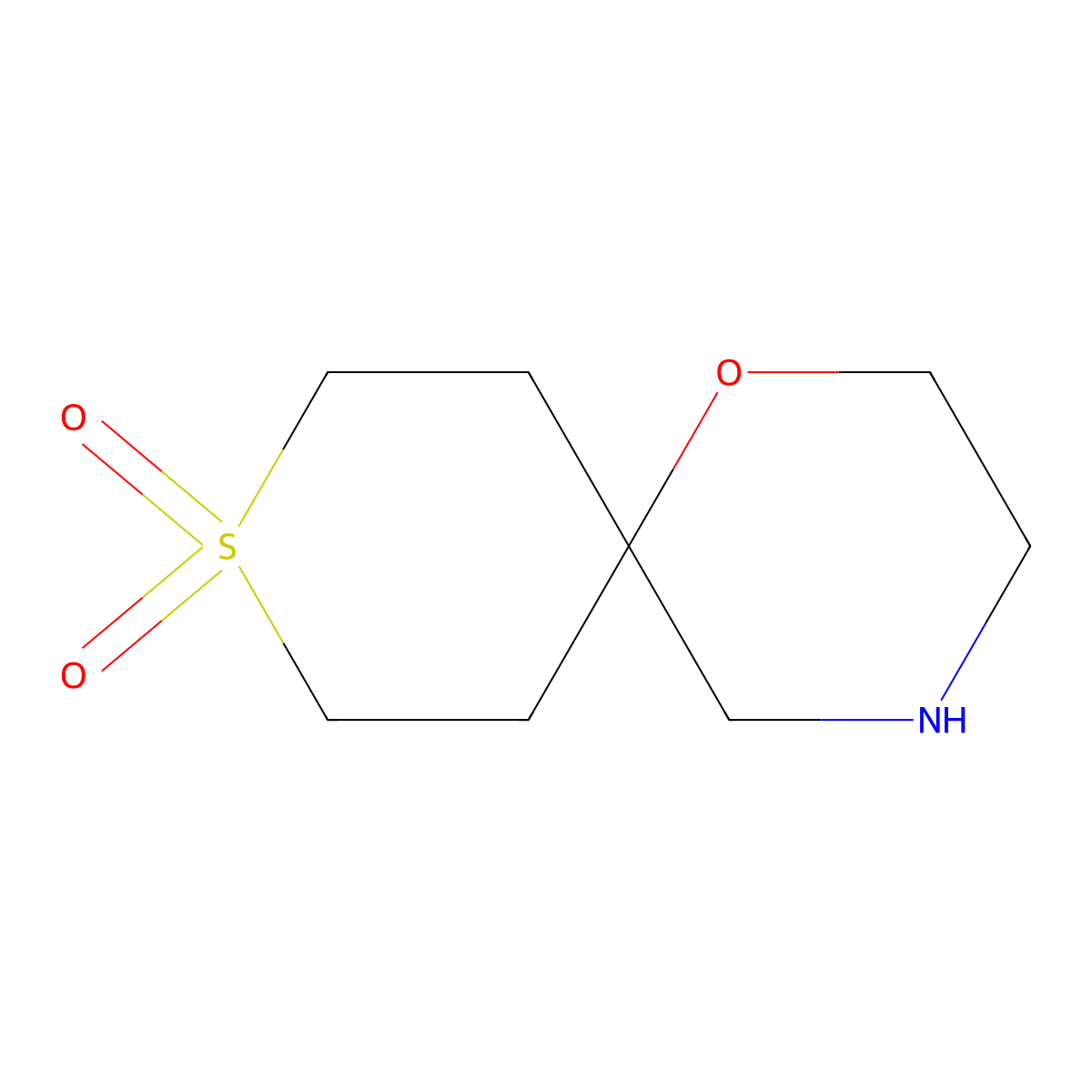 1-Oxa-9lambda6-thia-4-azaspiro[5.5]undecane-9,9-dione molecular structure, CAS 1480461-85-5