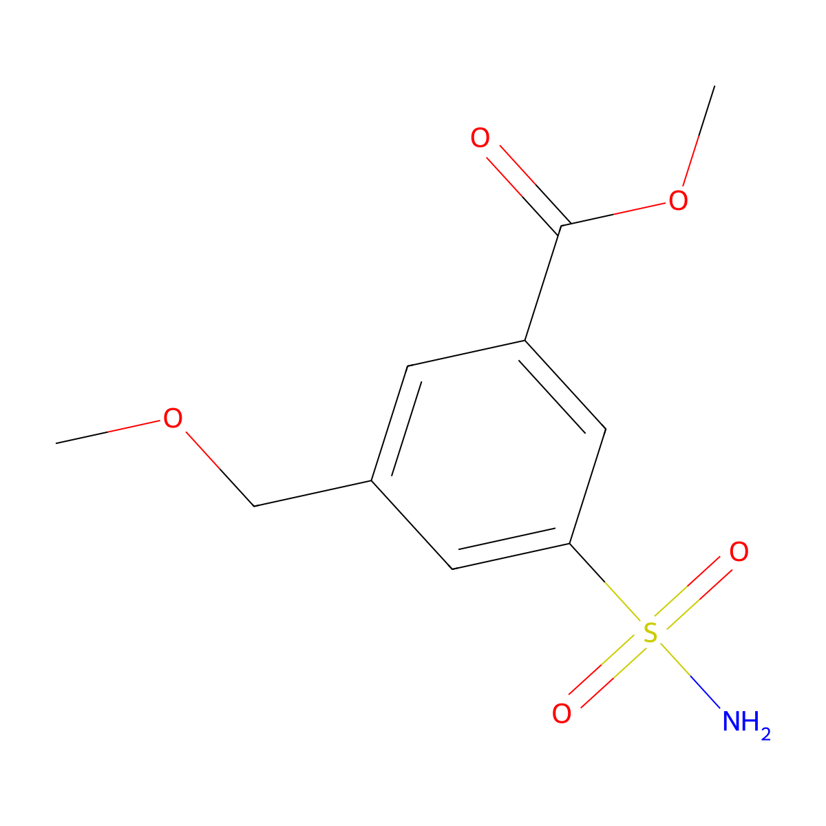 Methyl 3-(methoxymethyl)-5-sulfamoylbenzoate molecular structure, CAS 1480474-27-8