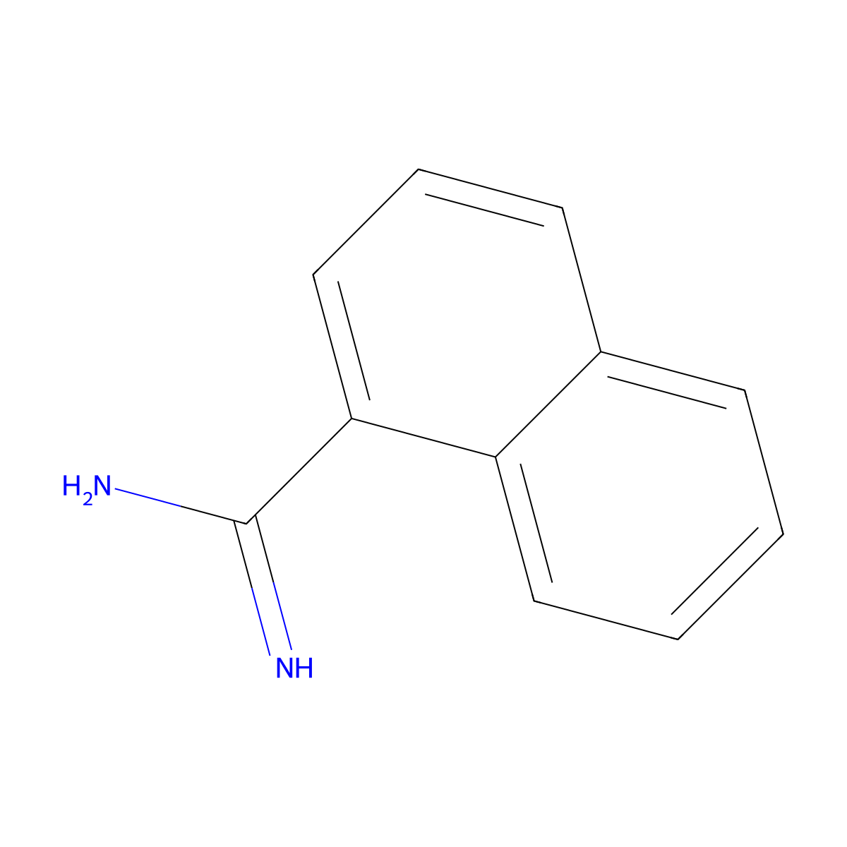 Naphthalene-1-carboxamidine molecular structure, CAS 14805-64-2