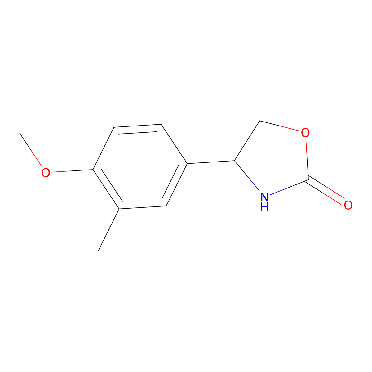 4-(4-Methoxy-3-methylphenyl)oxazolidin-2-one molecular structure, CAS 1480519-88-7