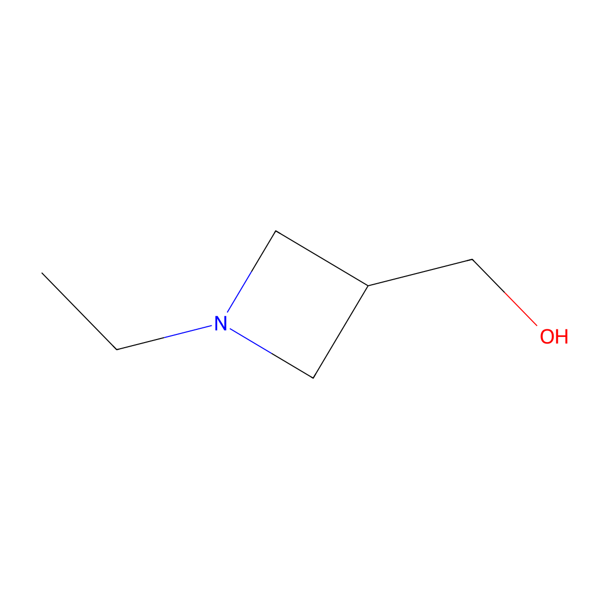 (1-Ethylazetidin-3-yl)methanol molecular structure, CAS 1480536-66-0