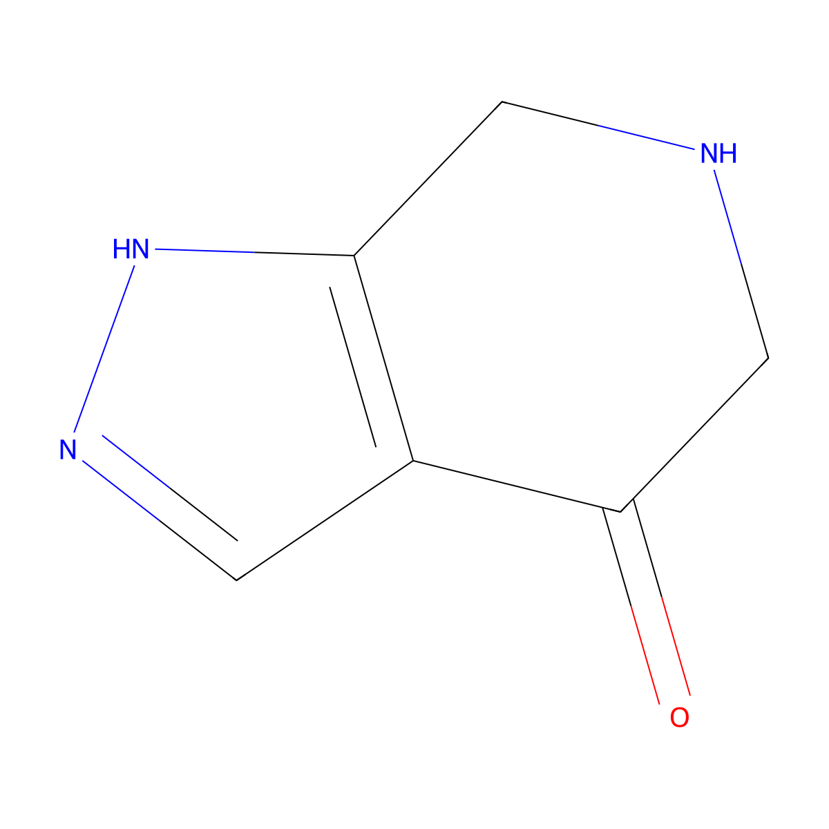 2H,4H,5H,6H,7H-pyrazolo[3,4-c]pyridin-4-one molecular structure, CAS 1480593-92-7