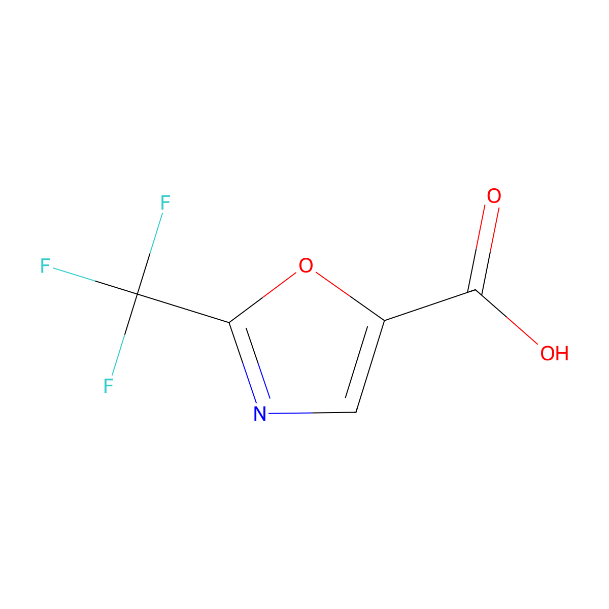 2-(Trifluoromethyl)-1,3-oxazole-5-carboxylic acid molecular structure, CAS 1480595-05-8