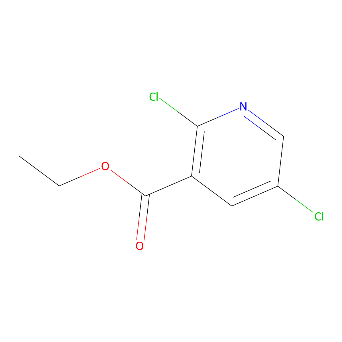 Ethyl 2,5-dichloronicotinate molecular structure, CAS 148065-10-5