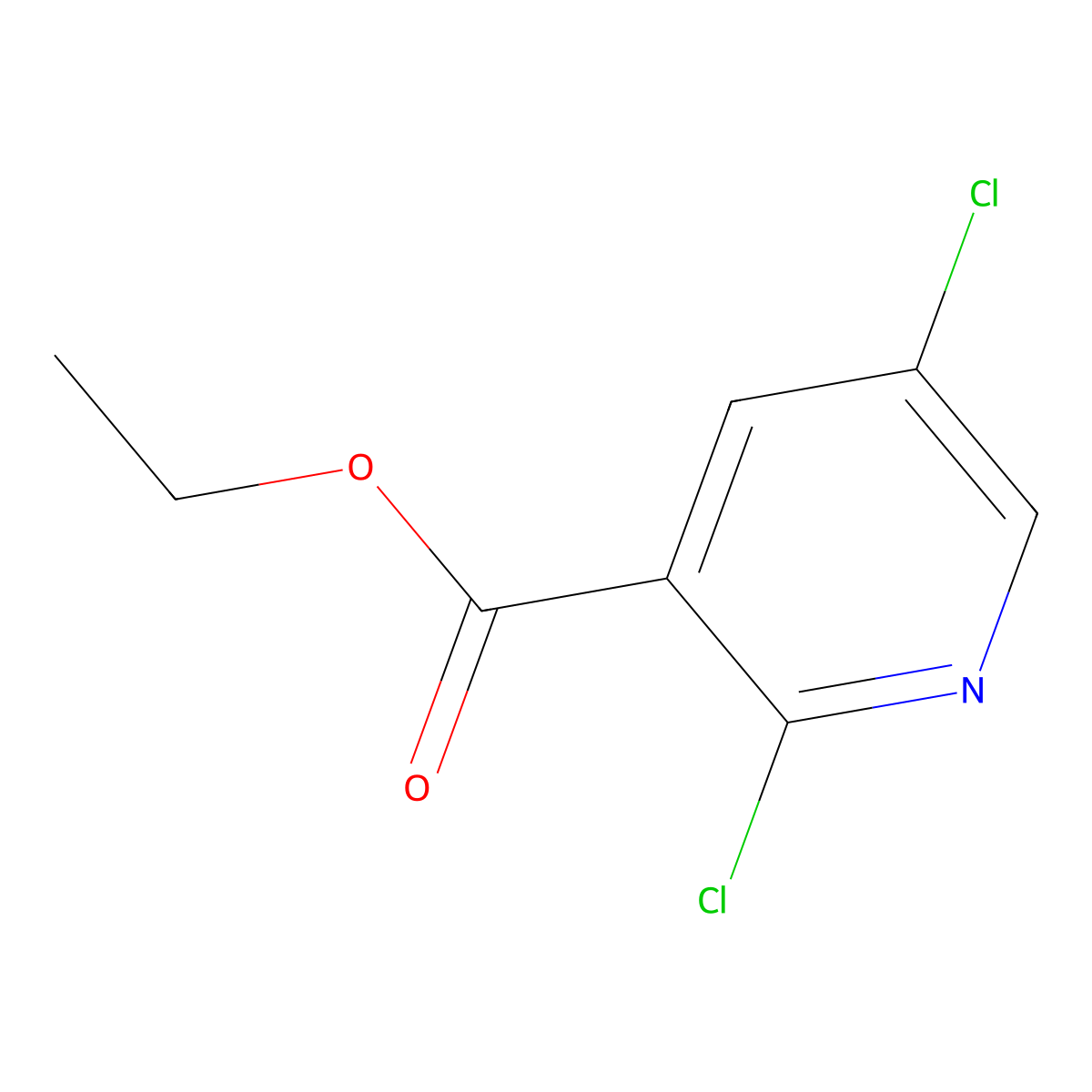 Ethyl 2,5-dichloronicotinate molecular structure, CAS 148065-10-5