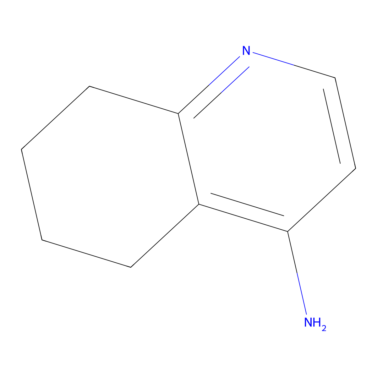 5,6,7,8-Tetrahydroquinolin-4-amine molecular structure, CAS 14807-39-7
