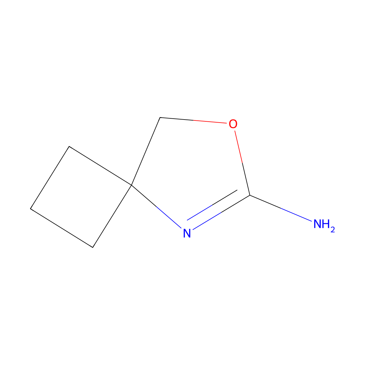 7-Oxa-5-azaspiro[3.4]oct-5-en-6-amine molecular structure, CAS 1480705-91-6
