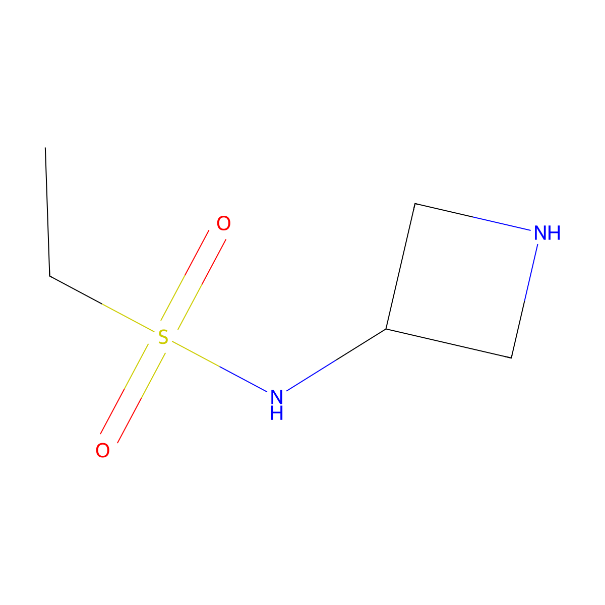 N-(azetidin-3-yl)ethanesulfonamide molecular structure, CAS 1480706-40-8