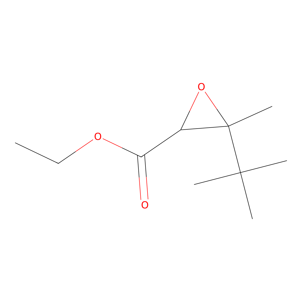 Ethyl 3-tert-butyl-3-methyloxirane-2-carboxylate molecular structure, CAS 1480737-24-3