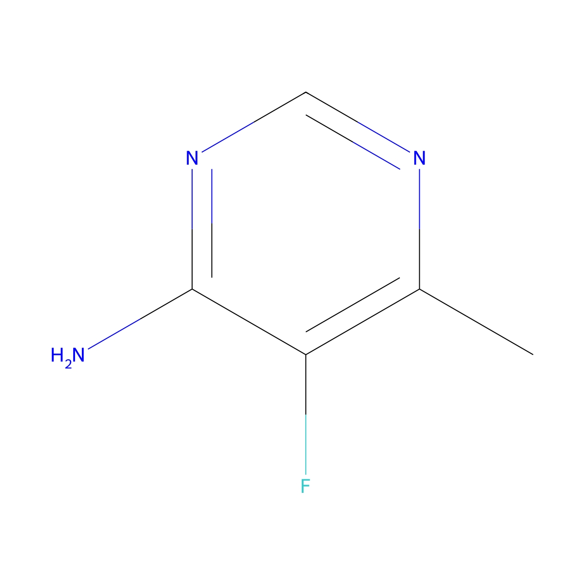 5-Fluoro-6-methylpyrimidin-4-amine molecular structure, CAS 1480741-74-9