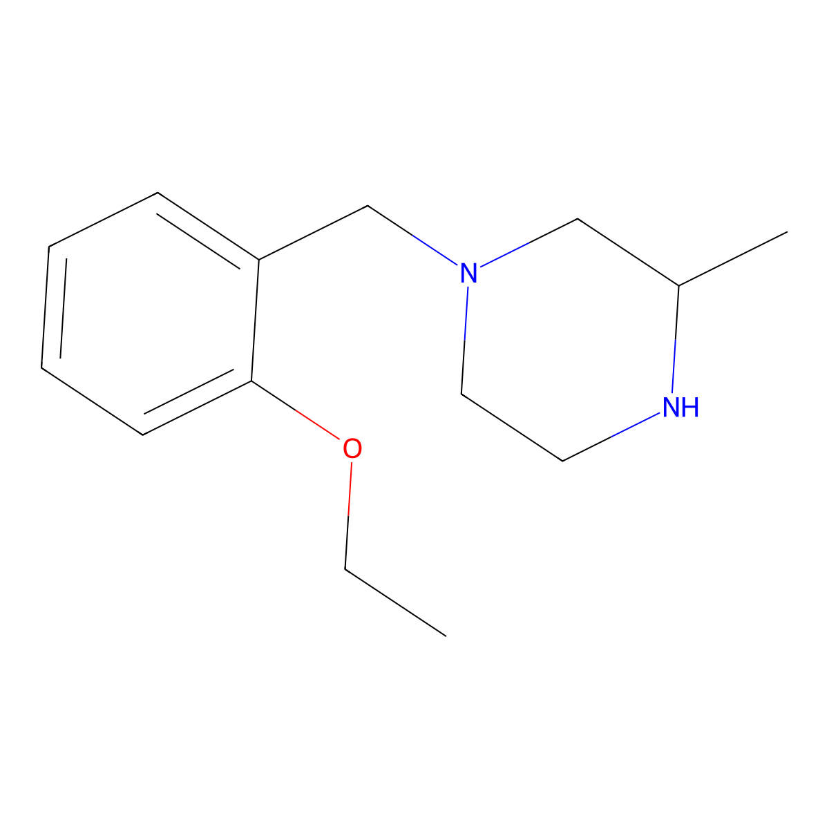 1-[(2-Ethoxyphenyl)methyl]-3-methylpiperazine molecular structure, CAS 1480796-24-4