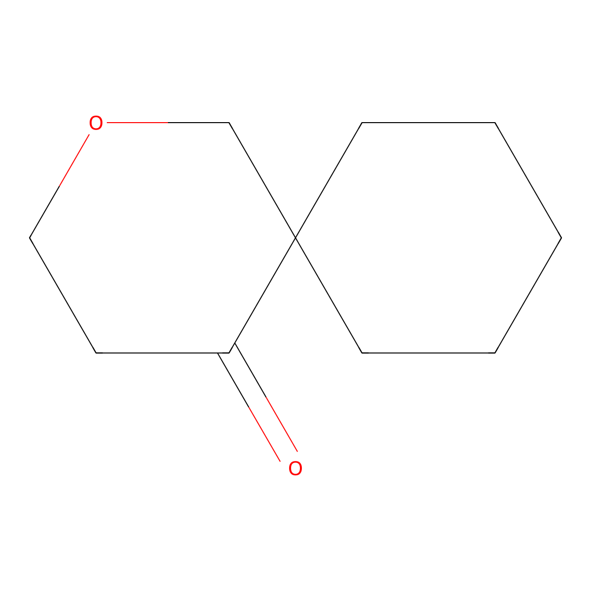2-Oxaspiro(5.5)undecan-5-one molecular structure, CAS 1480805-76-2