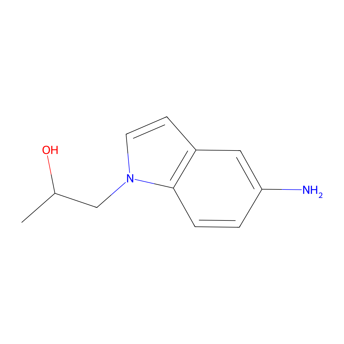 1-(5-amino-1H-indol-1-yl)propan-2-ol molecular structure, CAS 1480815-99-3