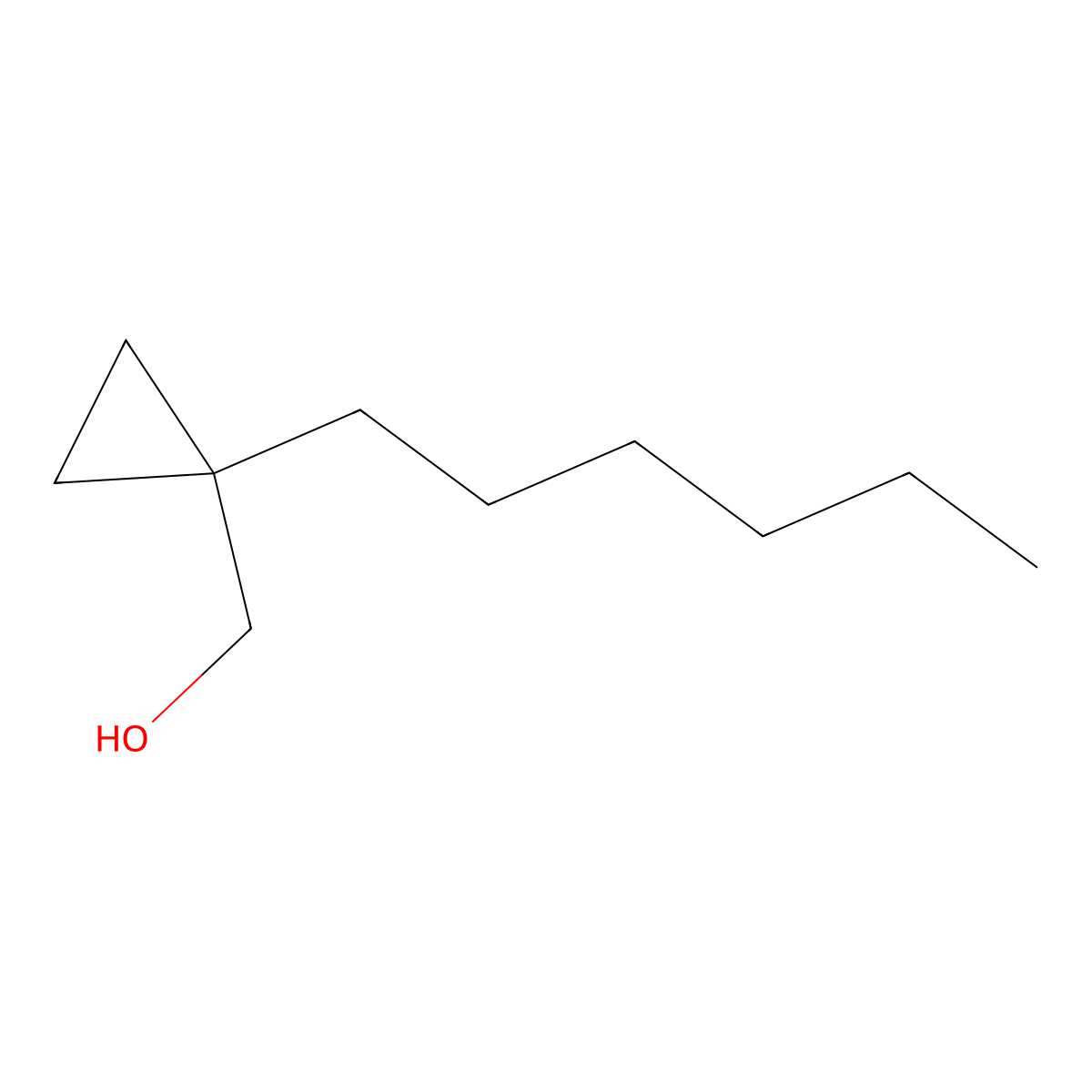 (1-Hexylcyclopropyl)methanol molecular structure, CAS 1480817-88-6