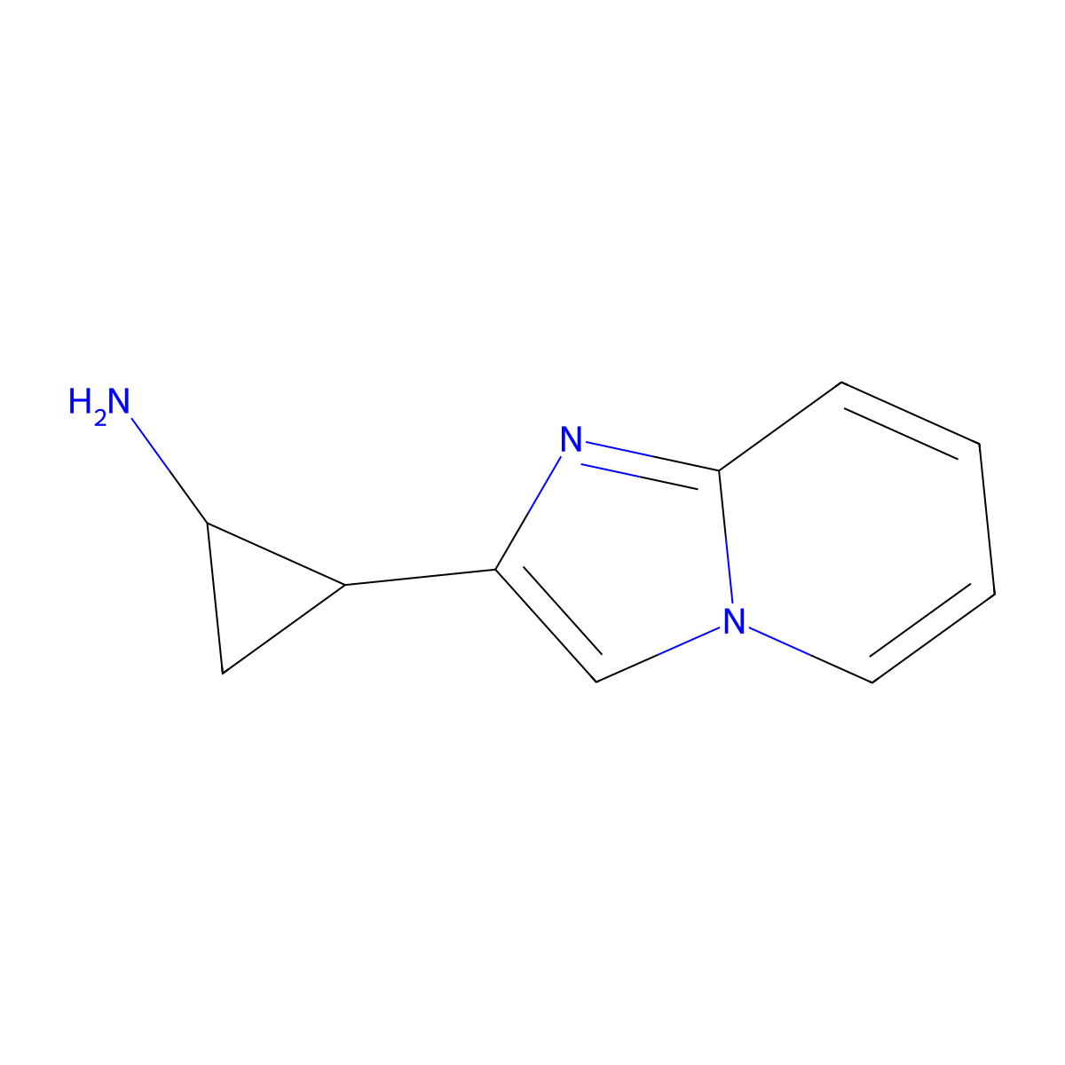 2-(Imidazo[1,2-a]pyridin-2-yl)cyclopropan-1-amine molecular structure, CAS 1480876-40-1