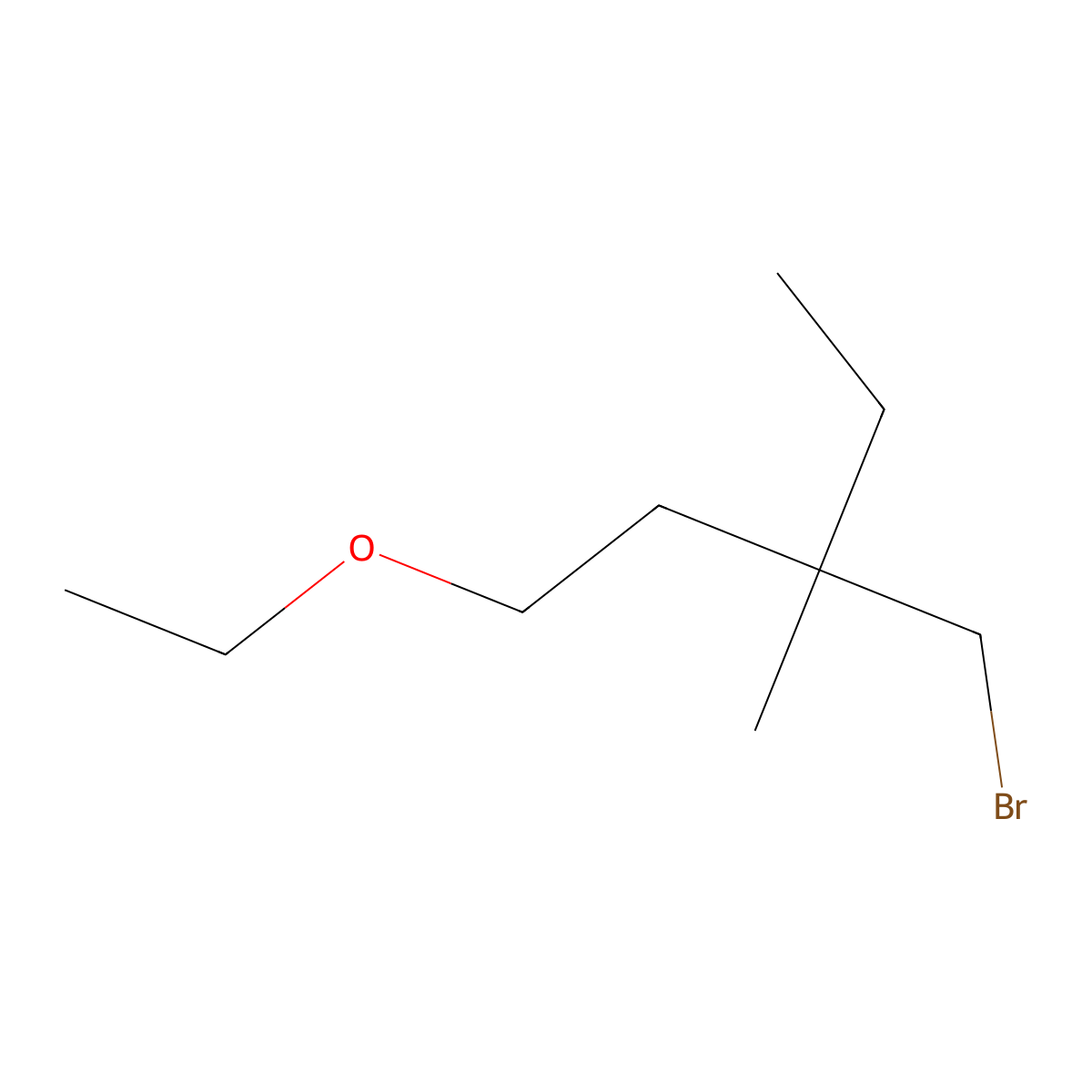 3-(Bromomethyl)-1-ethoxy-3-methylpentane molecular structure, CAS 1480885-50-4