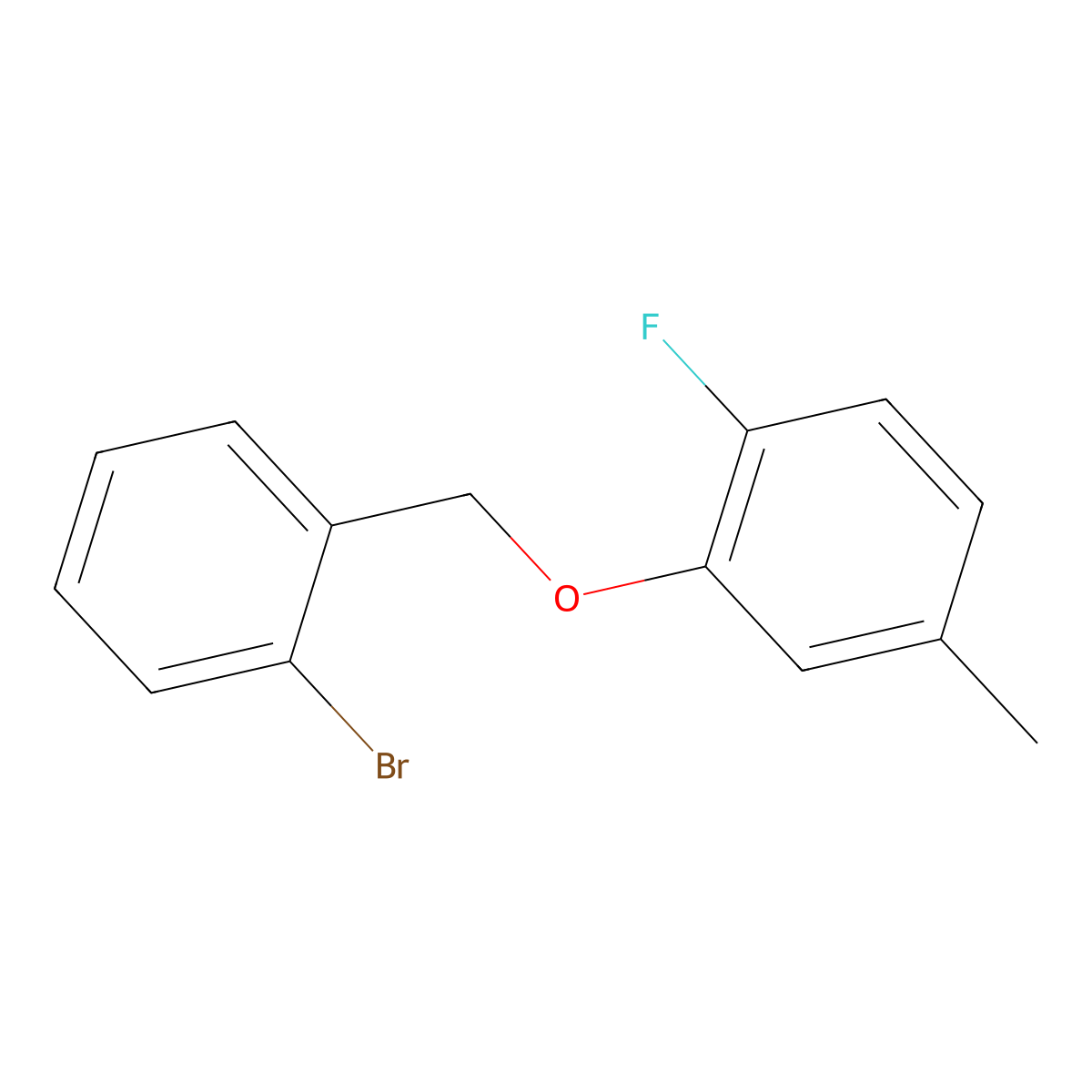 2-[(2-Bromophenyl)methoxy]-1-fluoro-4-methylbenzene molecular structure, CAS 1480887-62-4