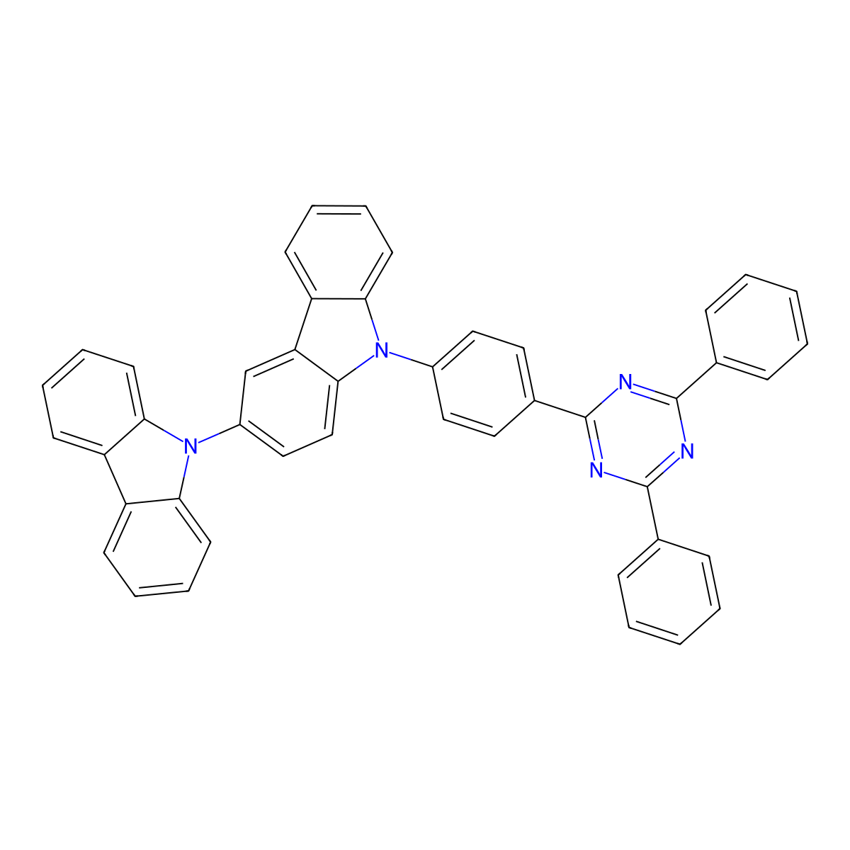 4-DCzTRZ molecular structure, CAS 1480889-49-3
