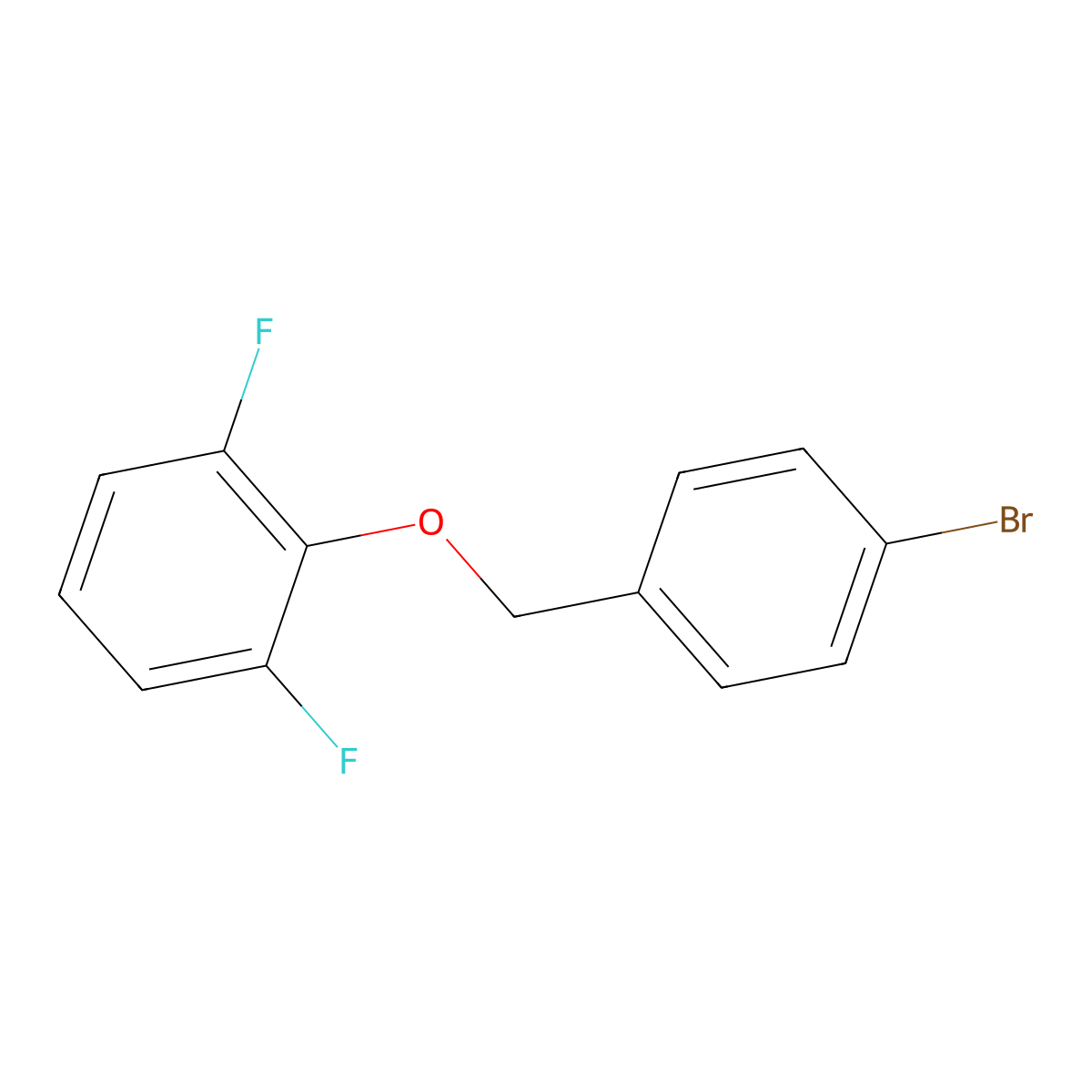 2-((4-Bromobenzyl)oxy)-1,3-difluorobenzene molecular structure, CAS 1480969-66-1