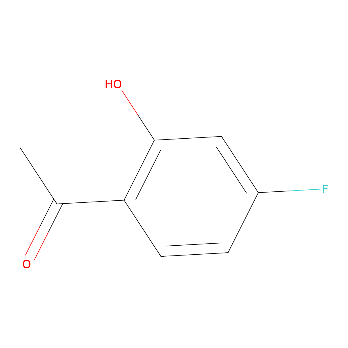 4'-Fluoro-2'-hydroxyacetophenone molecular structure, CAS 1481-27-2