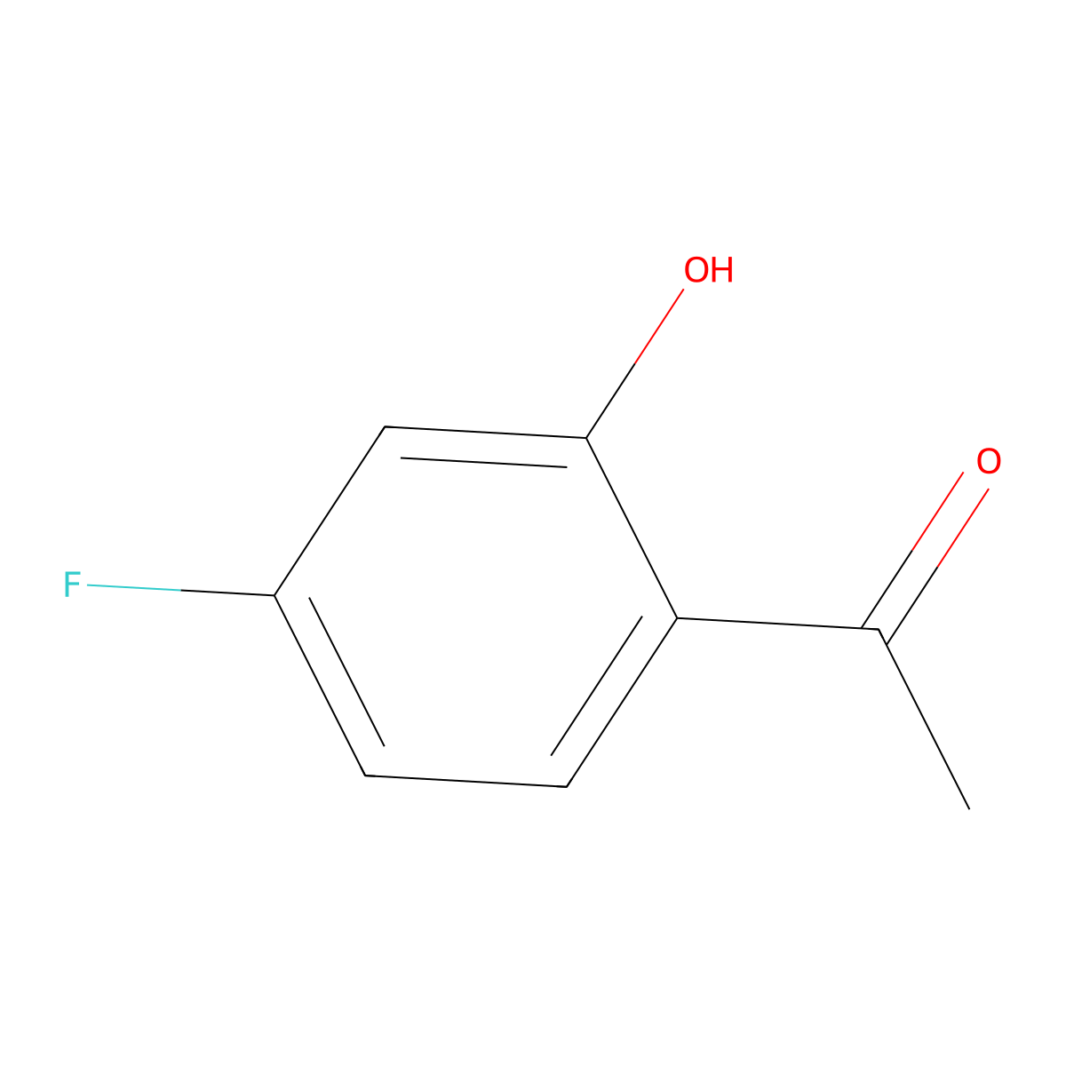 4'-Fluoro-2'-hydroxyacetophenone molecular structure, CAS 1481-27-2