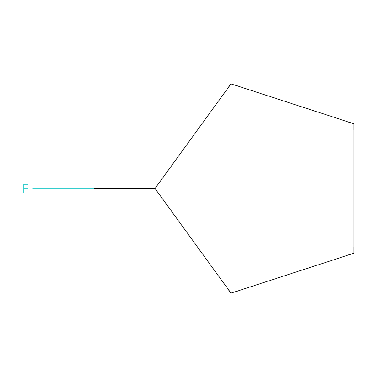 Fluorocyclopentane molecular structure, CAS 1481-36-3