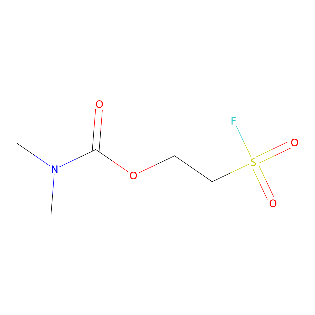 2-(fluorosulfonyl)ethyl N,N-dimethylcarbamate molecular structure, CAS 1481-47-6