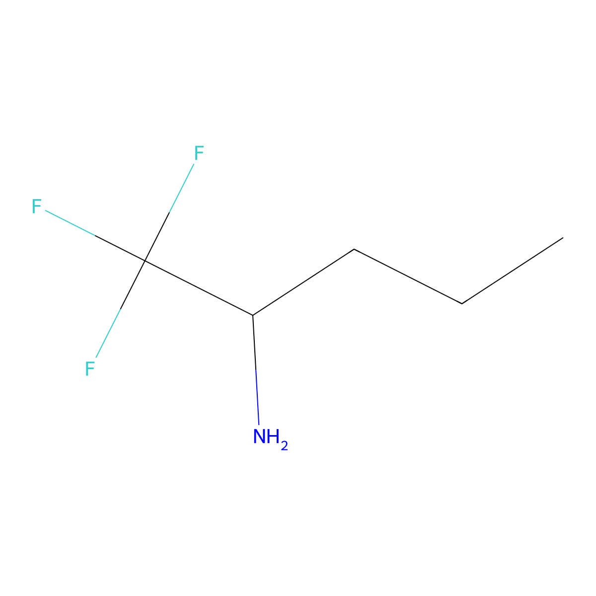 1,1,1-Trifluoropentan-2-amine molecular structure, CAS 1481-56-7