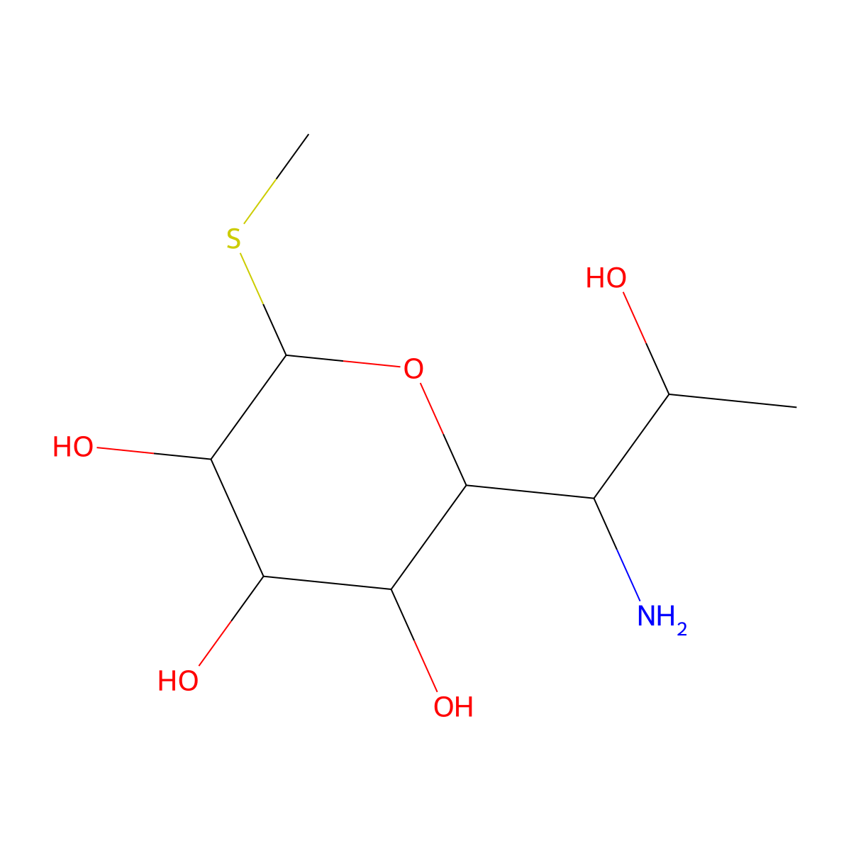Methyl 1-thiolincosaminide molecular structure, CAS 14810-93-6