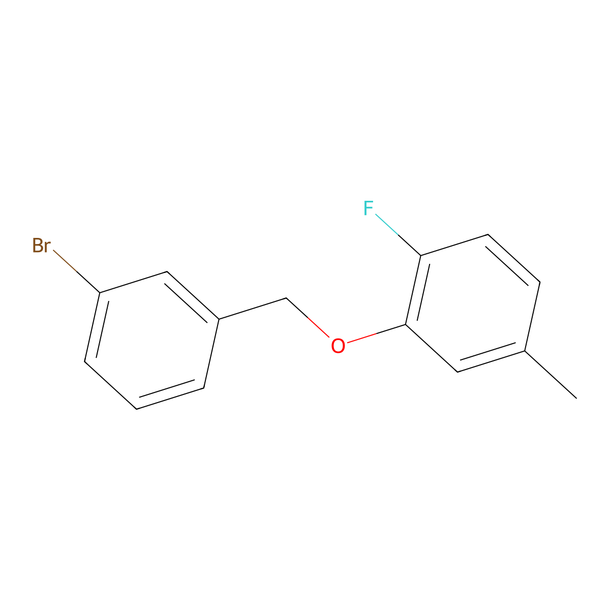 2-[(3-Bromophenyl)methoxy]-1-fluoro-4-methylbenzene molecular structure, CAS 1481046-72-3