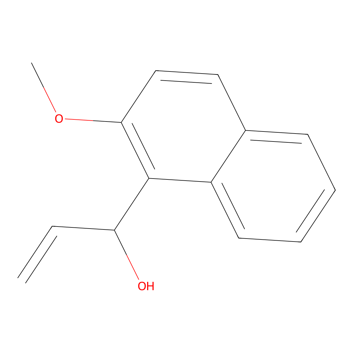 1-(2-Methoxynaphthalen-1-yl)prop-2-en-1-ol molecular structure, CAS 1481049-80-2