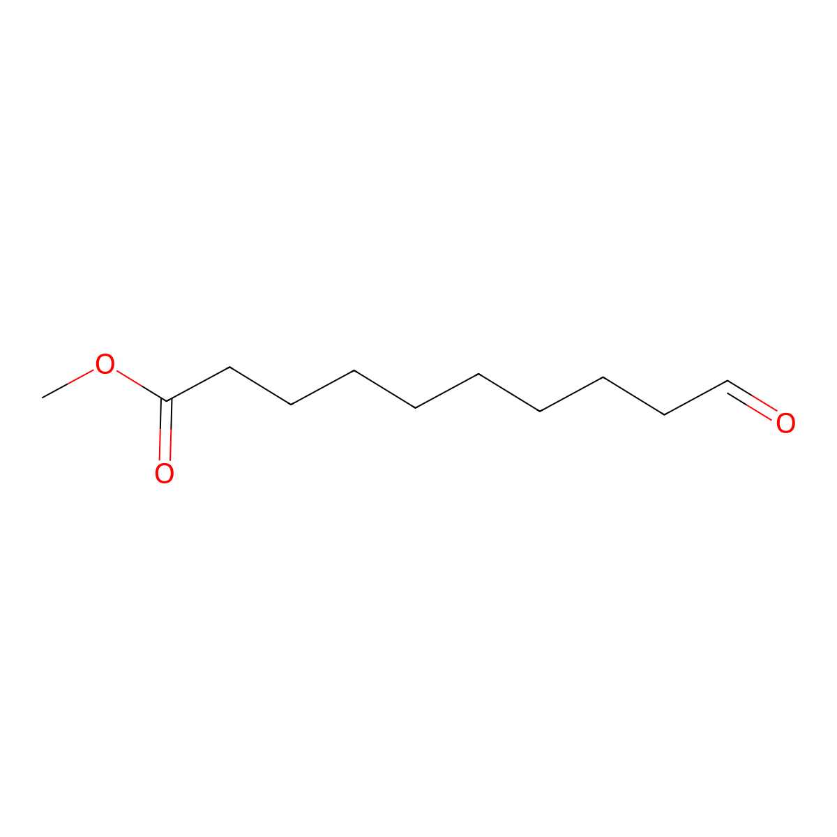 Methyl 10-oxodecanoate molecular structure, CAS 14811-73-5