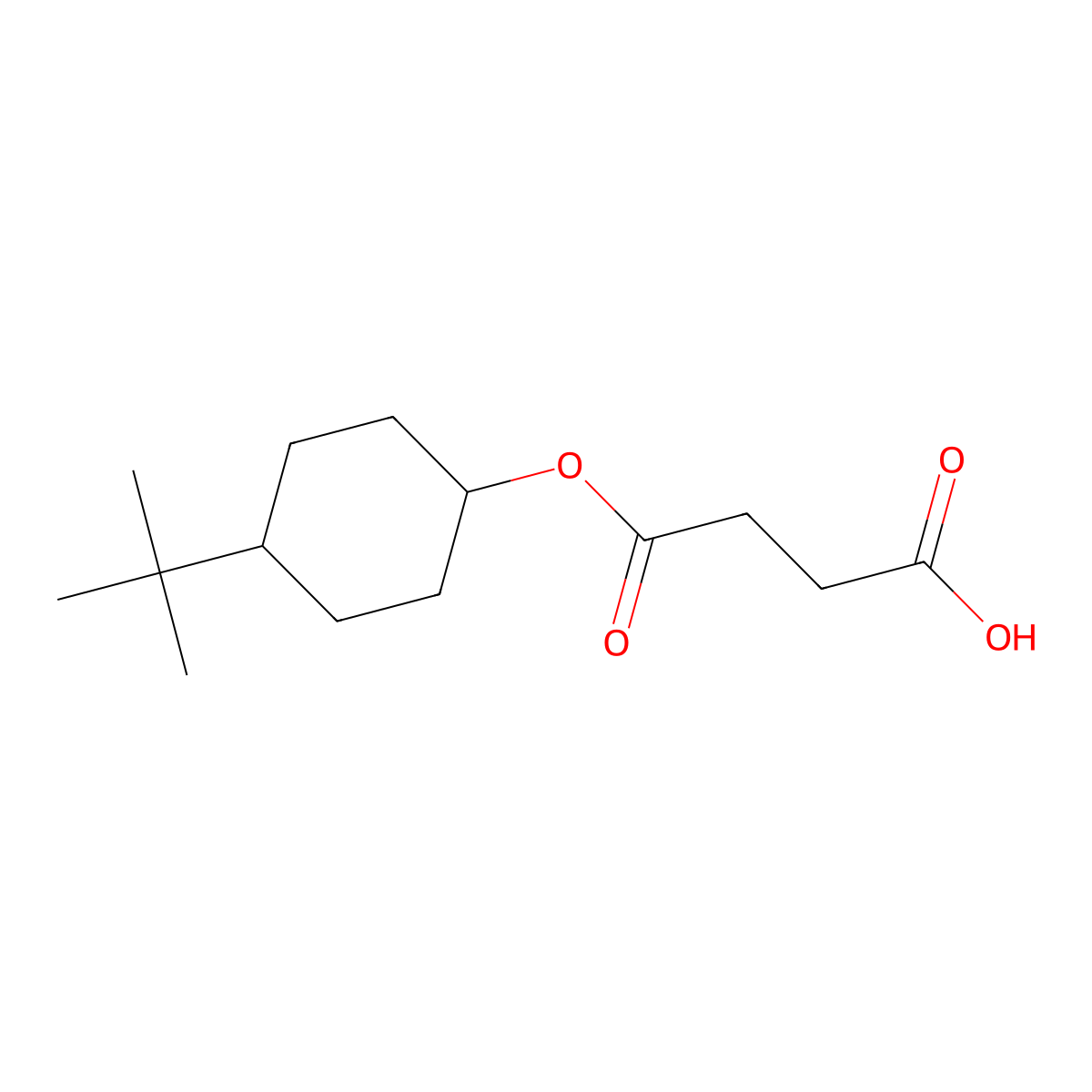 4-[(4-Tert-butylcyclohexyl)oxy]-4-oxobutanoic acid molecular structure, CAS 148114-19-6