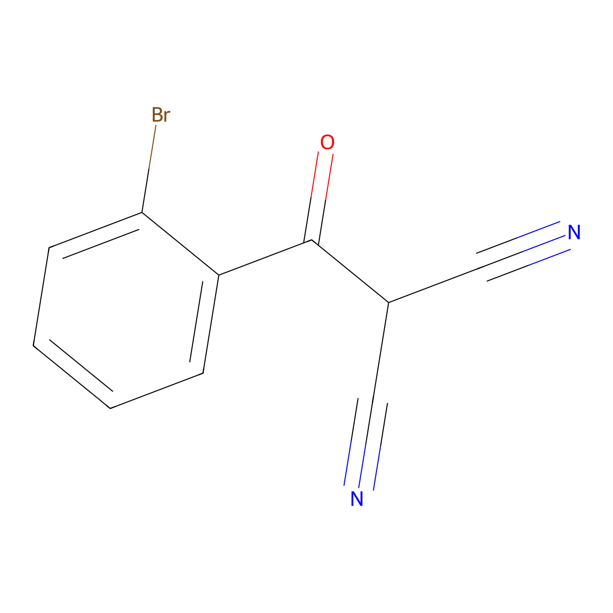 2-(2-Bromobenzoyl)propanedinitrile molecular structure, CAS 1481188-19-5