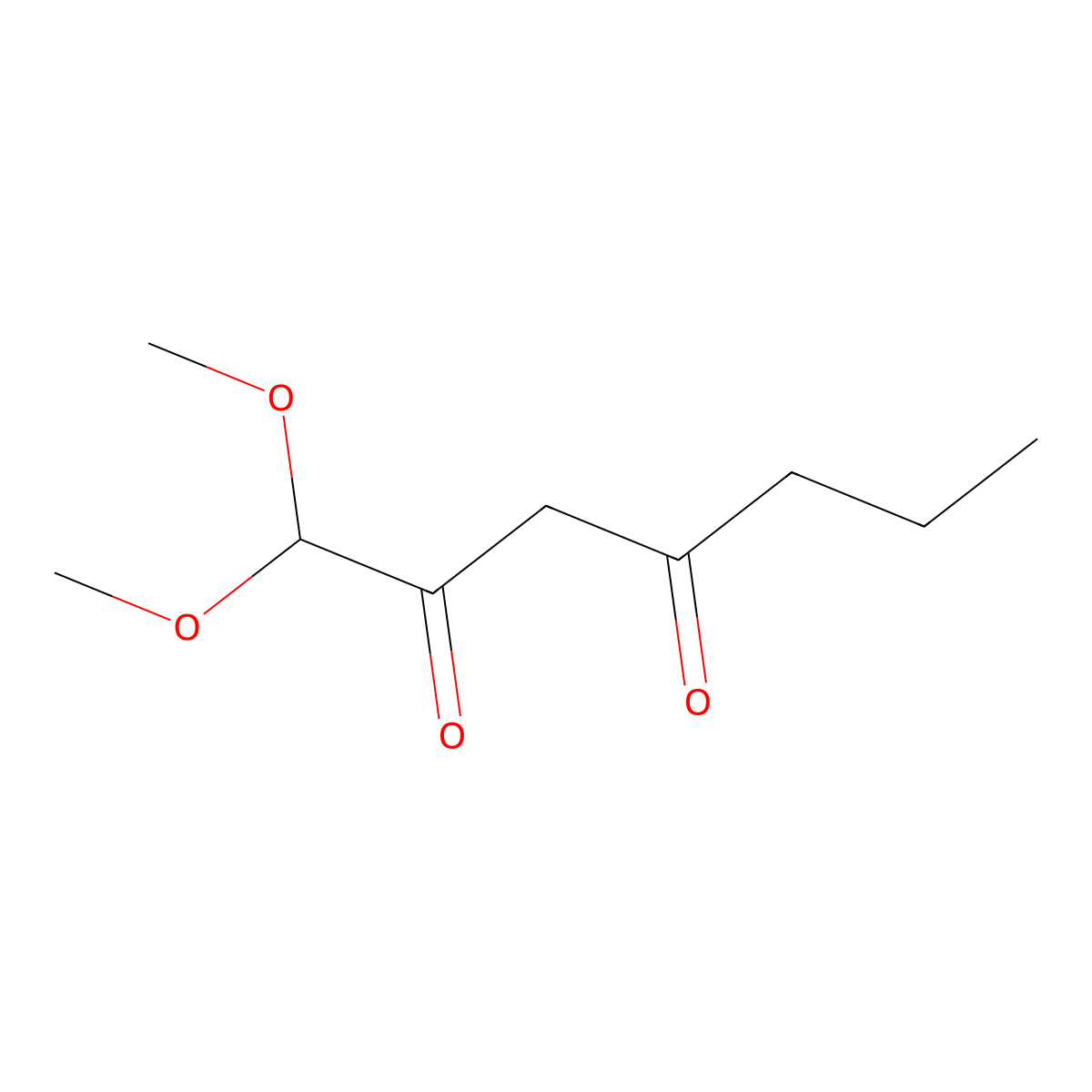 1,1-Dimethoxyheptane-2,4-dione molecular structure, CAS 1481205-27-9