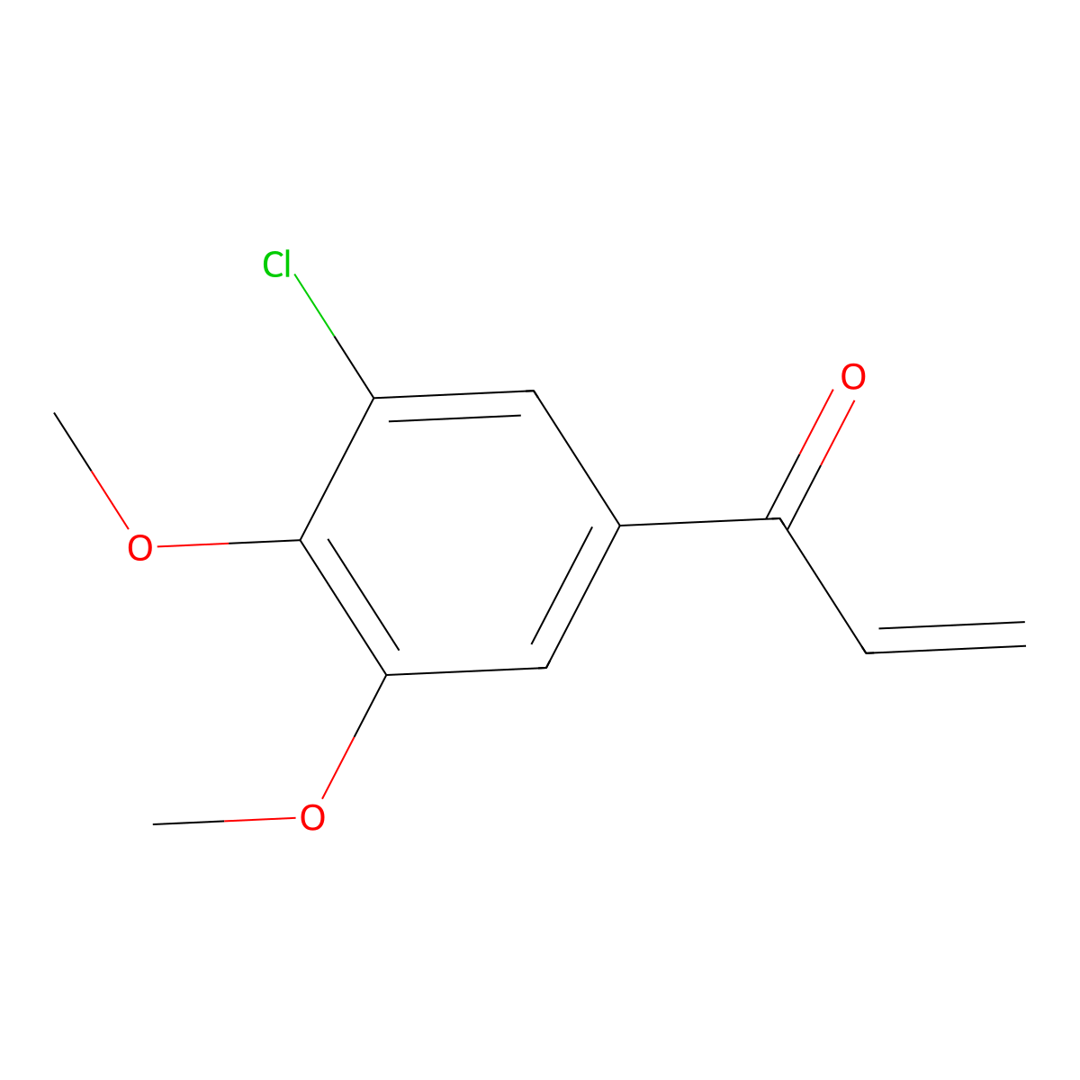 1-(3-Chloro-4,5-dimethoxyphenyl)prop-2-en-1-one molecular structure, CAS 1481262-34-3