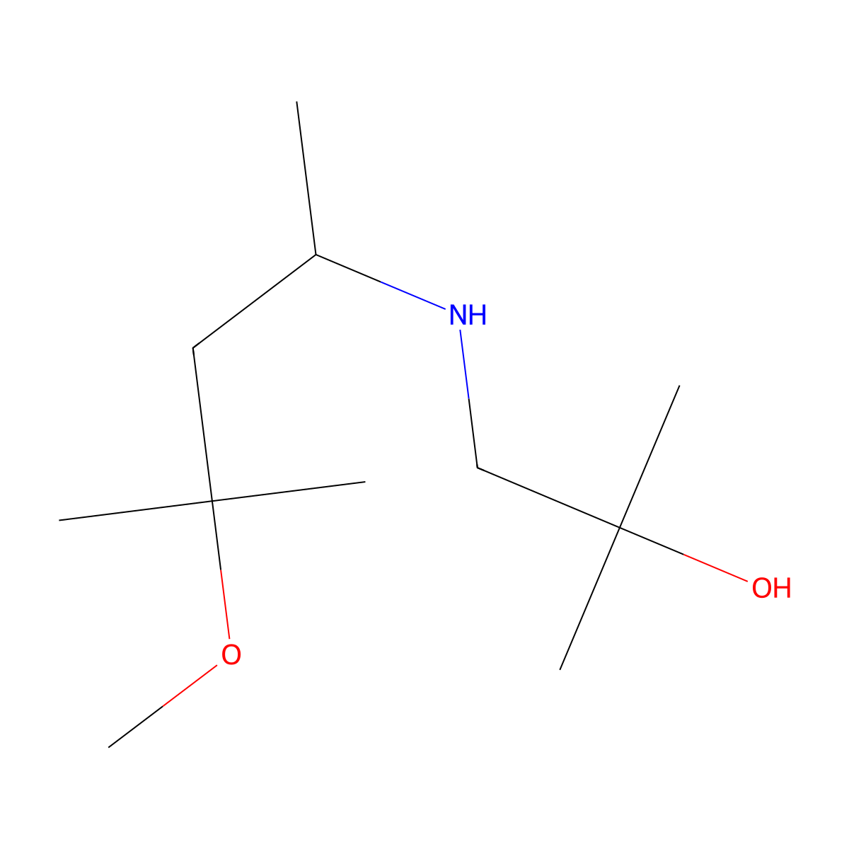 1-[(4-Methoxy-4-methylpentan-2-yl)amino]-2-methylpropan-2-ol molecular structure, CAS 1481287-95-9