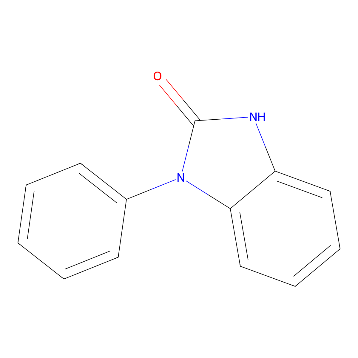 2H-Benzimidazol-2-one, 1,3-dihydro-1-phenyl- molecular structure, CAS 14813-85-5