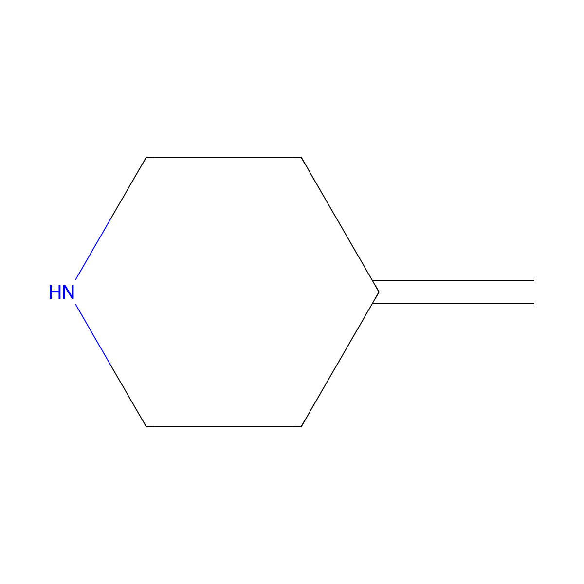 4-Methylenepiperidine molecular structure, CAS 148133-82-8